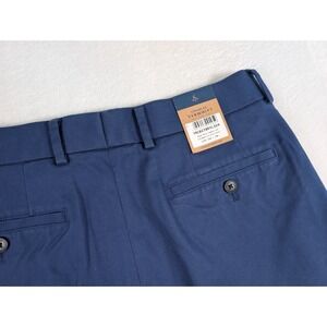 Charles Tyrwhitt Ultimate Non Iron Chino Pants Mens 32/34 Royal Blue Classic NWT